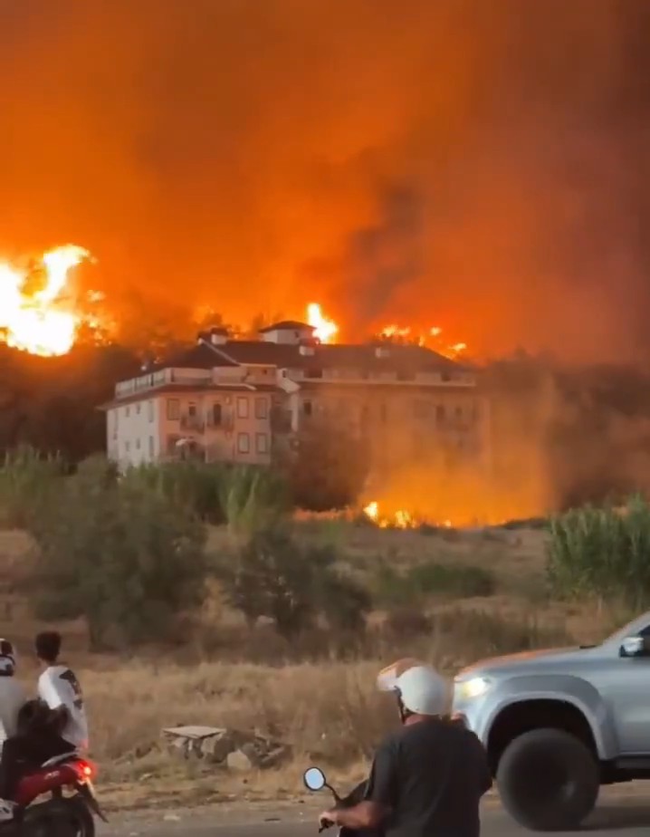 Muğla'nın Fethiye ilçesinde ormanlık alanda yangın çıktı.