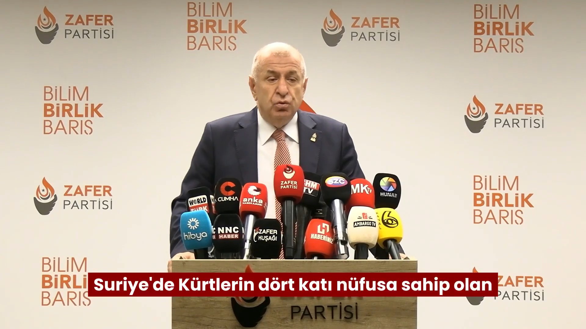 Ümit Özdağ: "Suriye’de Kürtlerin dört katı nüfusa sahip olan Suriye Türkmenleri tamamen sahipsiz bırakıldılar.